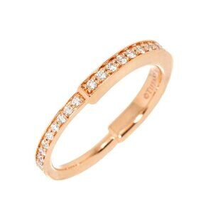 TIFFANY CO. Lock Diamond 0.36ct Ring 18K PG 750 Size5.75-6(US) 90276051